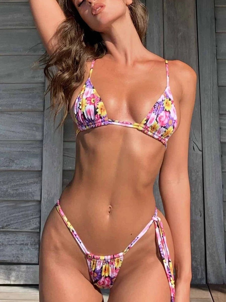 Maillot de bain Bikini ensembles imprimé divers