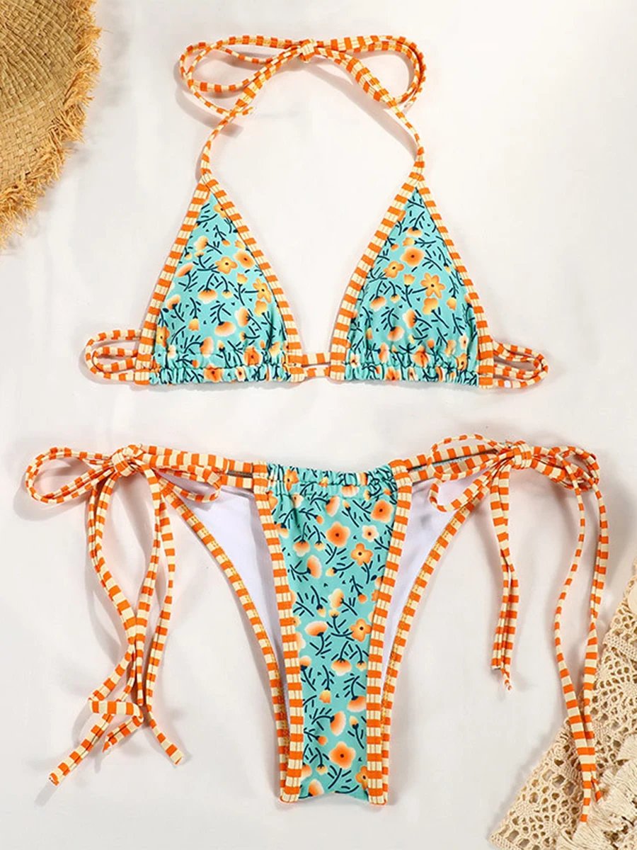 Maillot de bain Bikini ensembles imprimé divers