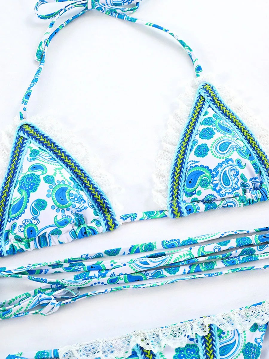 Maillot de bain Bikini ensembles imprimé divers