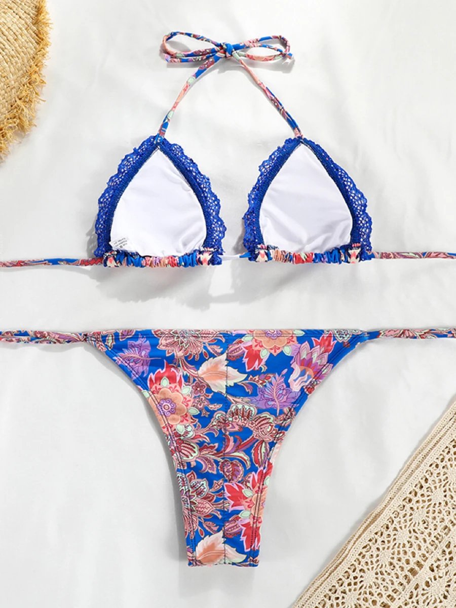 Maillot de bain Bikini ensembles imprimé divers