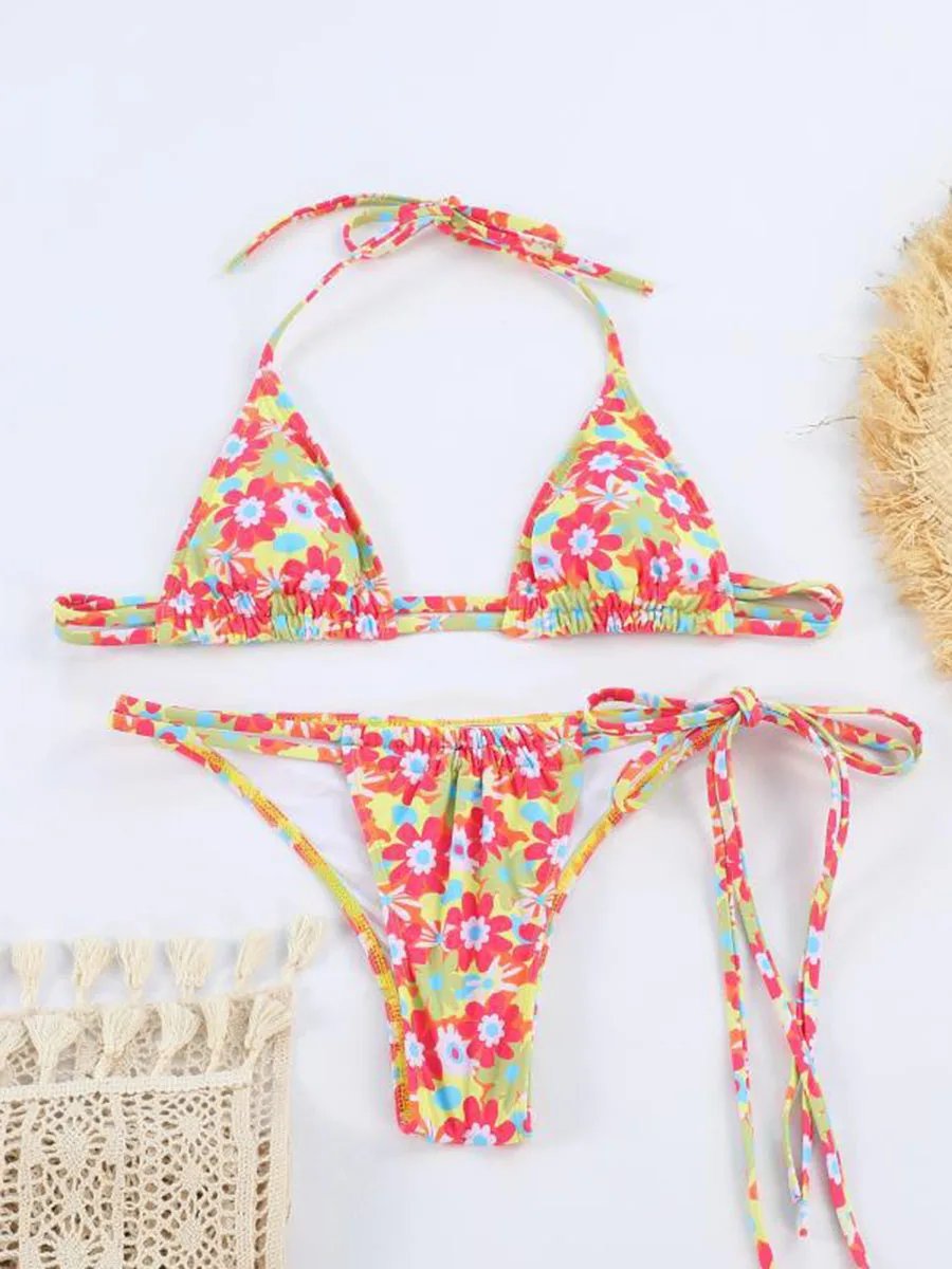 Maillot de bain Bikini ensembles imprimé divers