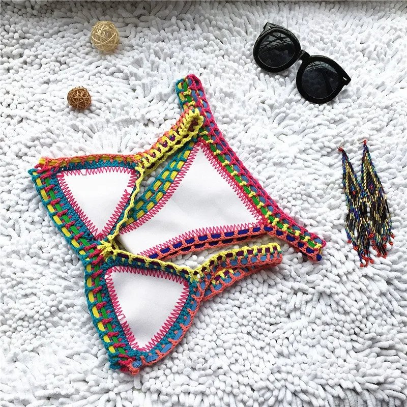 Maillot de bain triangle coloré