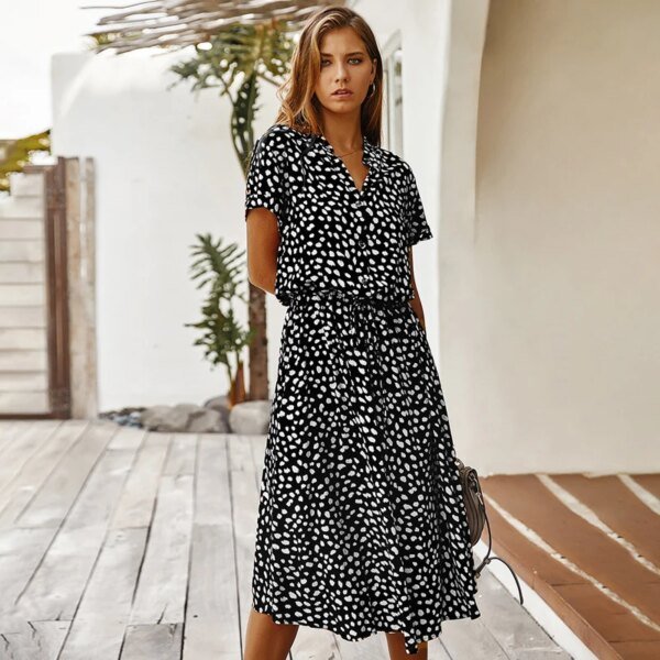 Robe longue à imprimé Floral – Image 2