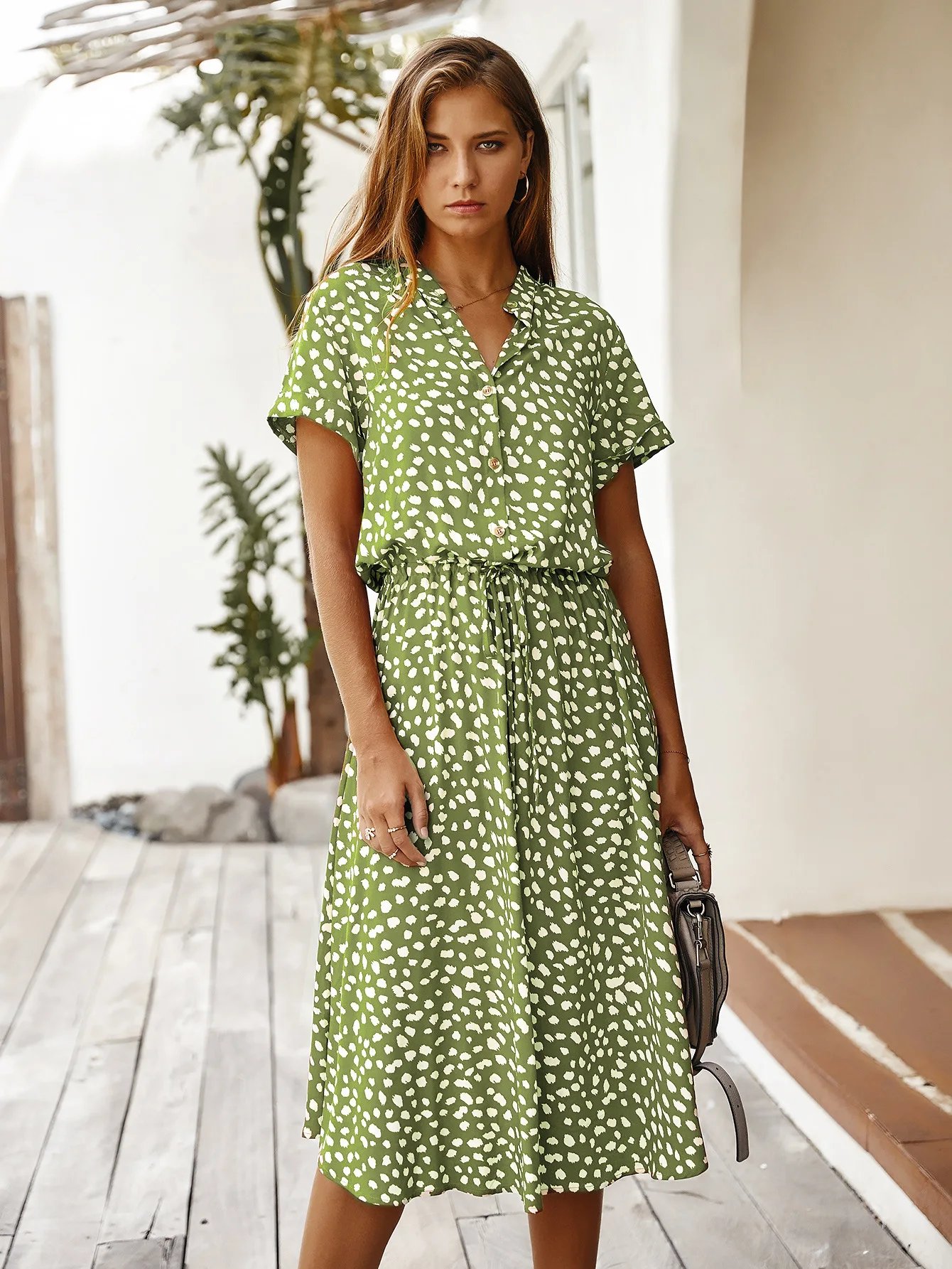 Robe longue à imprimé Floral