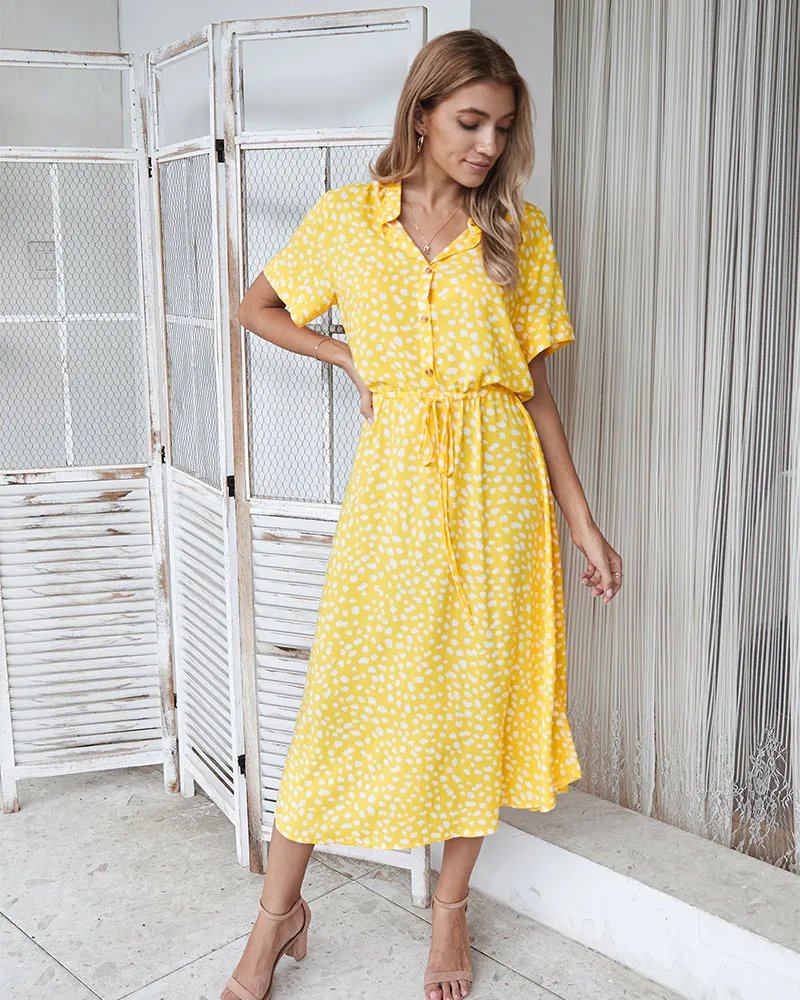 Robe longue à imprimé Floral