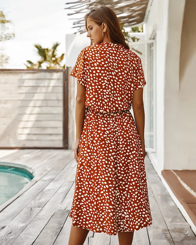 Robe longue à imprimé Floral