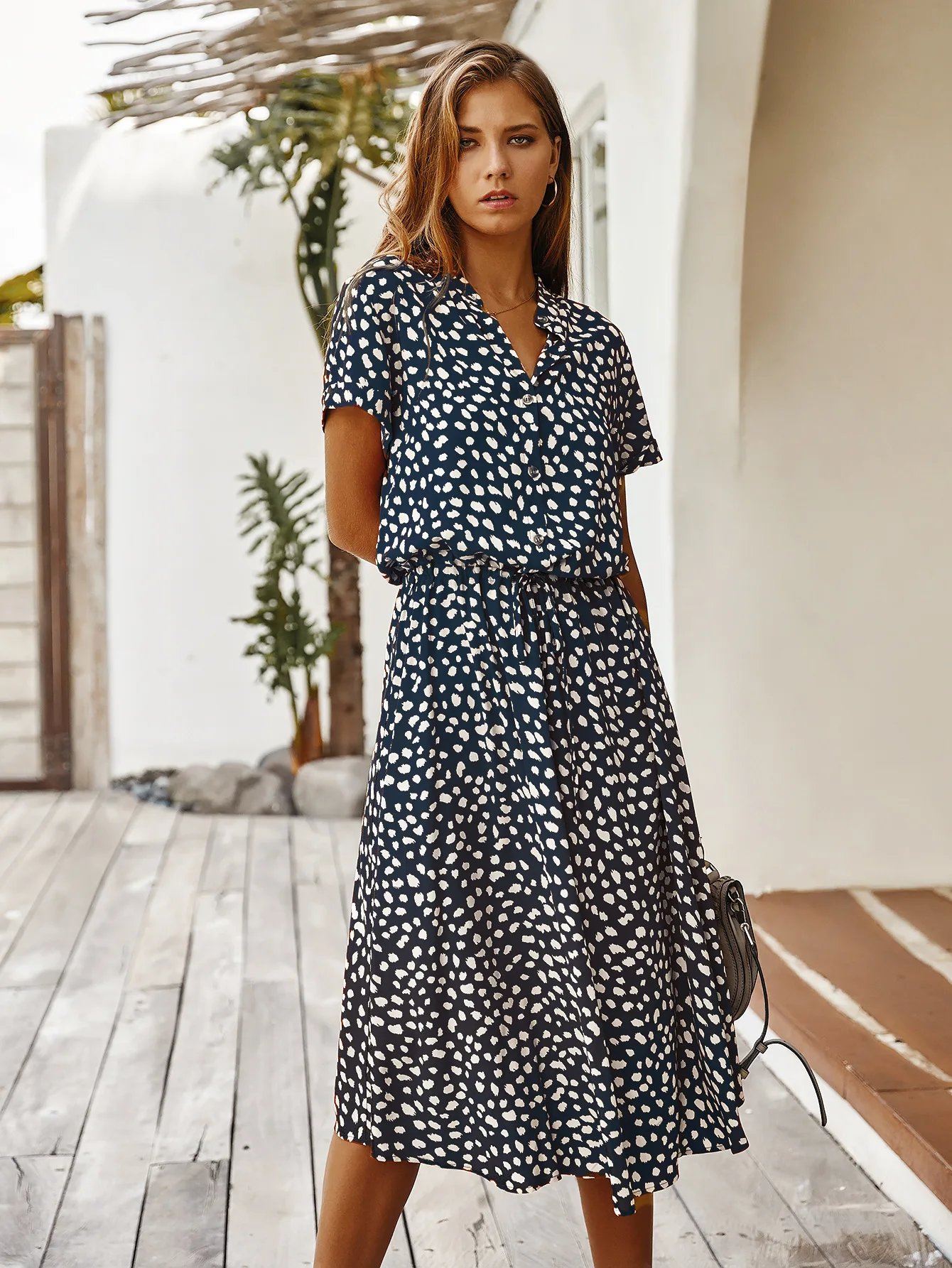 Robe longue à imprimé Floral