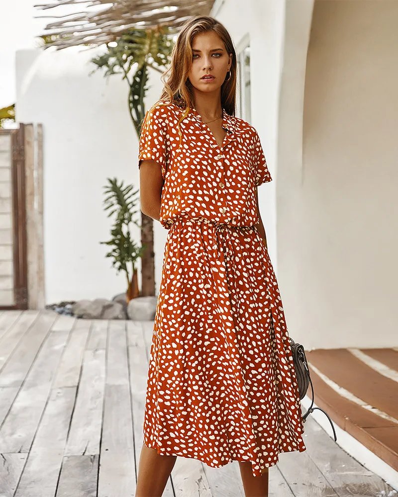 Robe longue à imprimé Floral