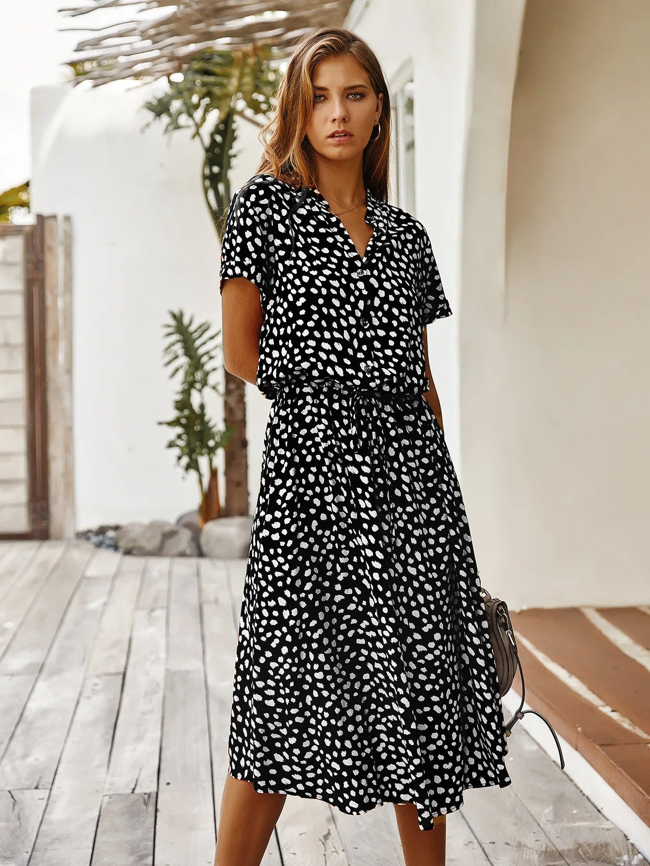 Robe longue à imprimé Floral