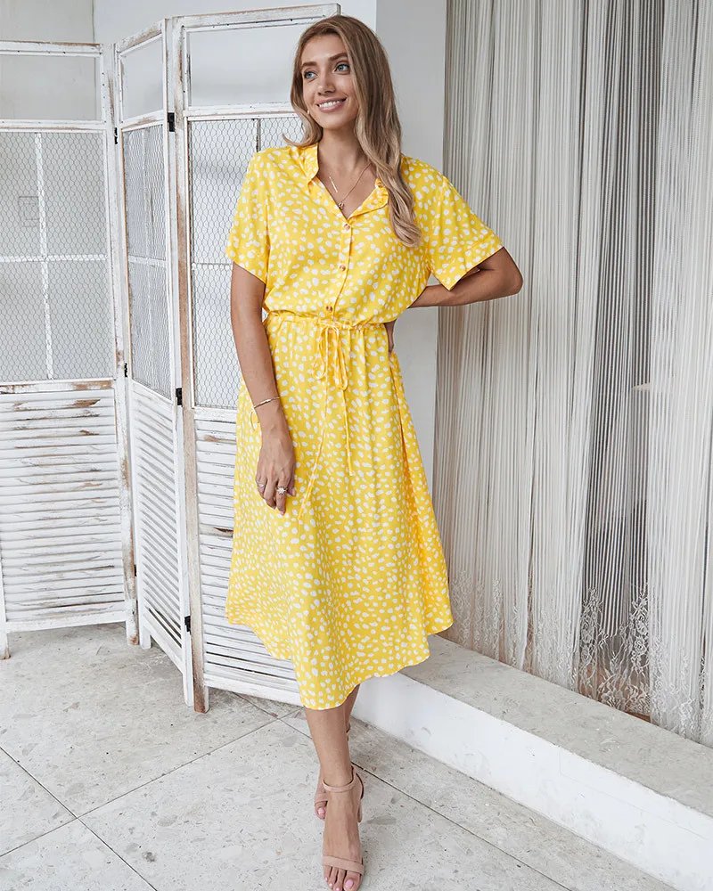 Robe longue à imprimé Floral