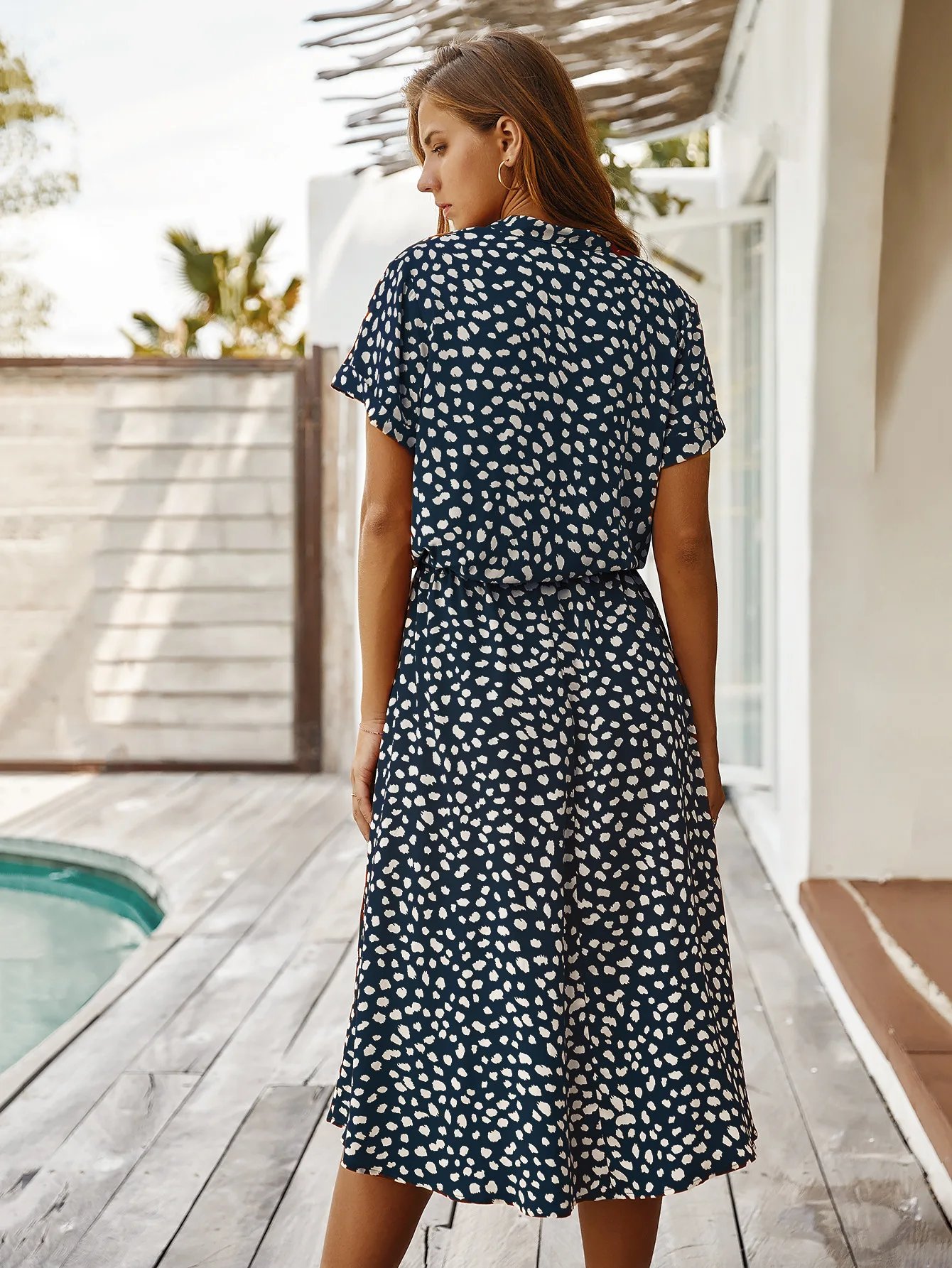 Robe longue à imprimé Floral