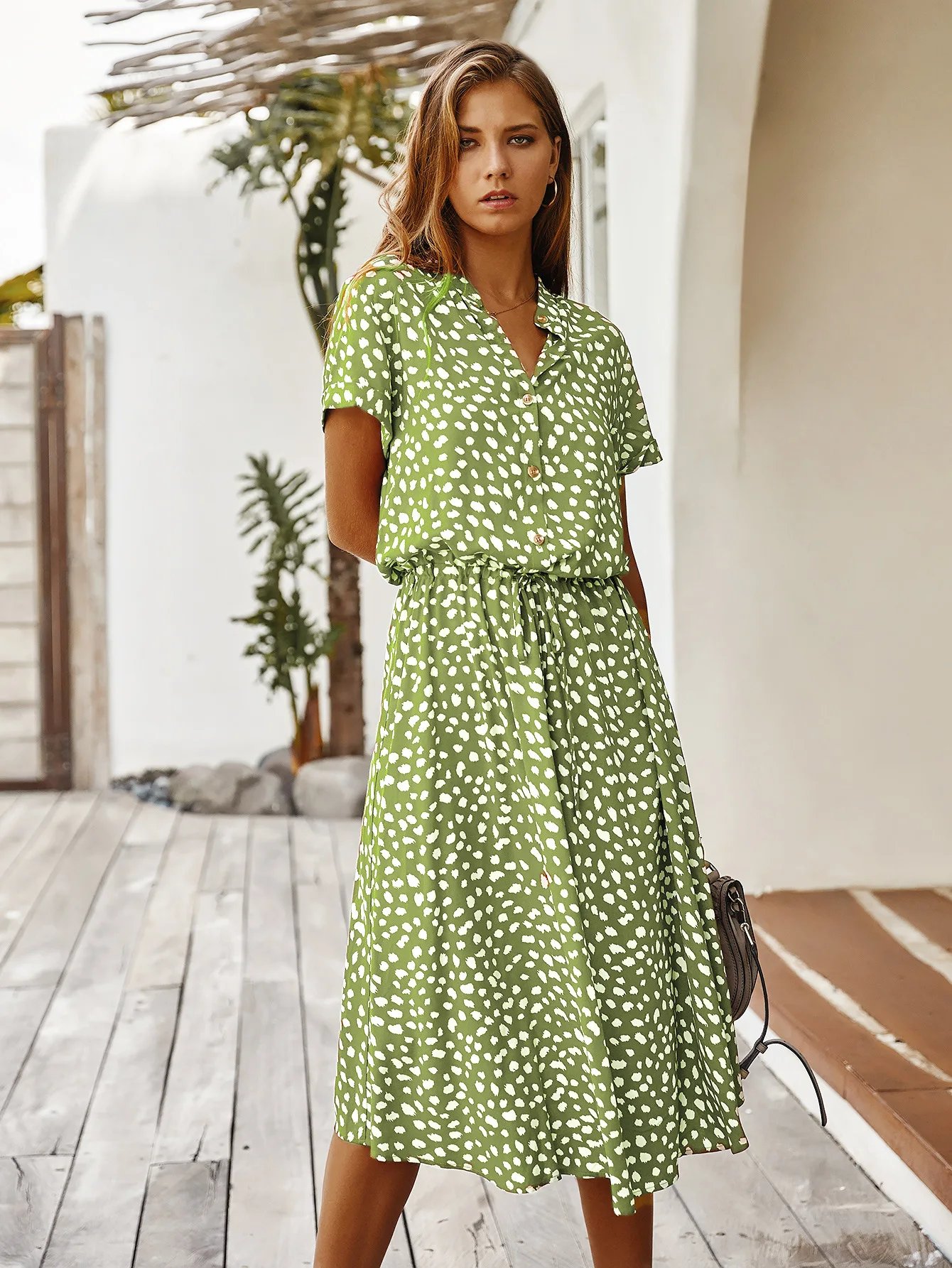 Robe longue à imprimé Floral