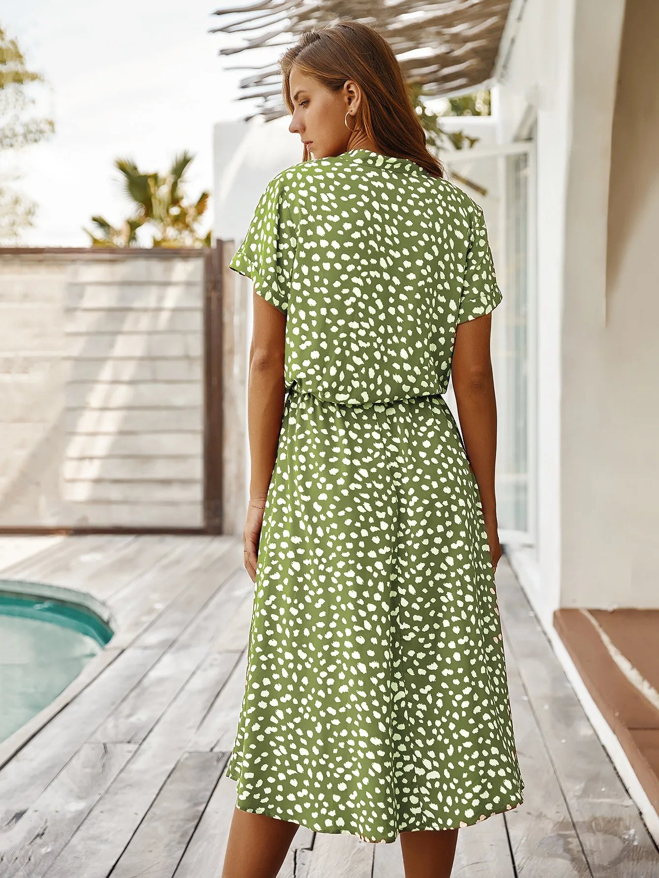 Robe longue à imprimé Floral