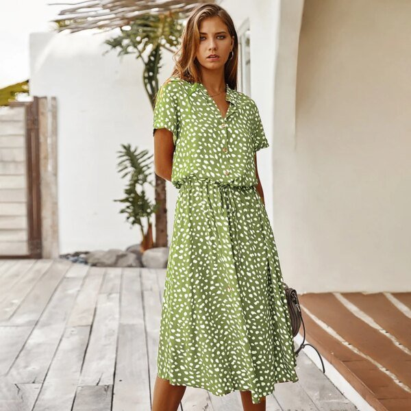 Robe longue à imprimé Floral – Image 4