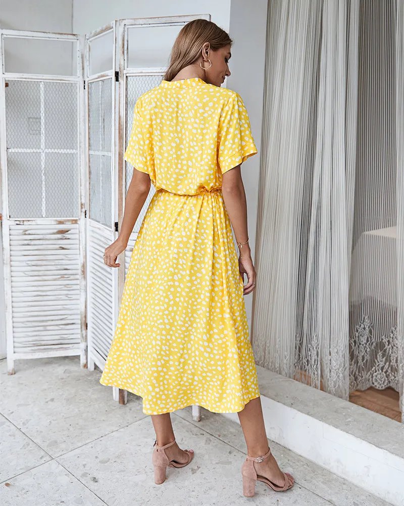 Robe longue à imprimé Floral