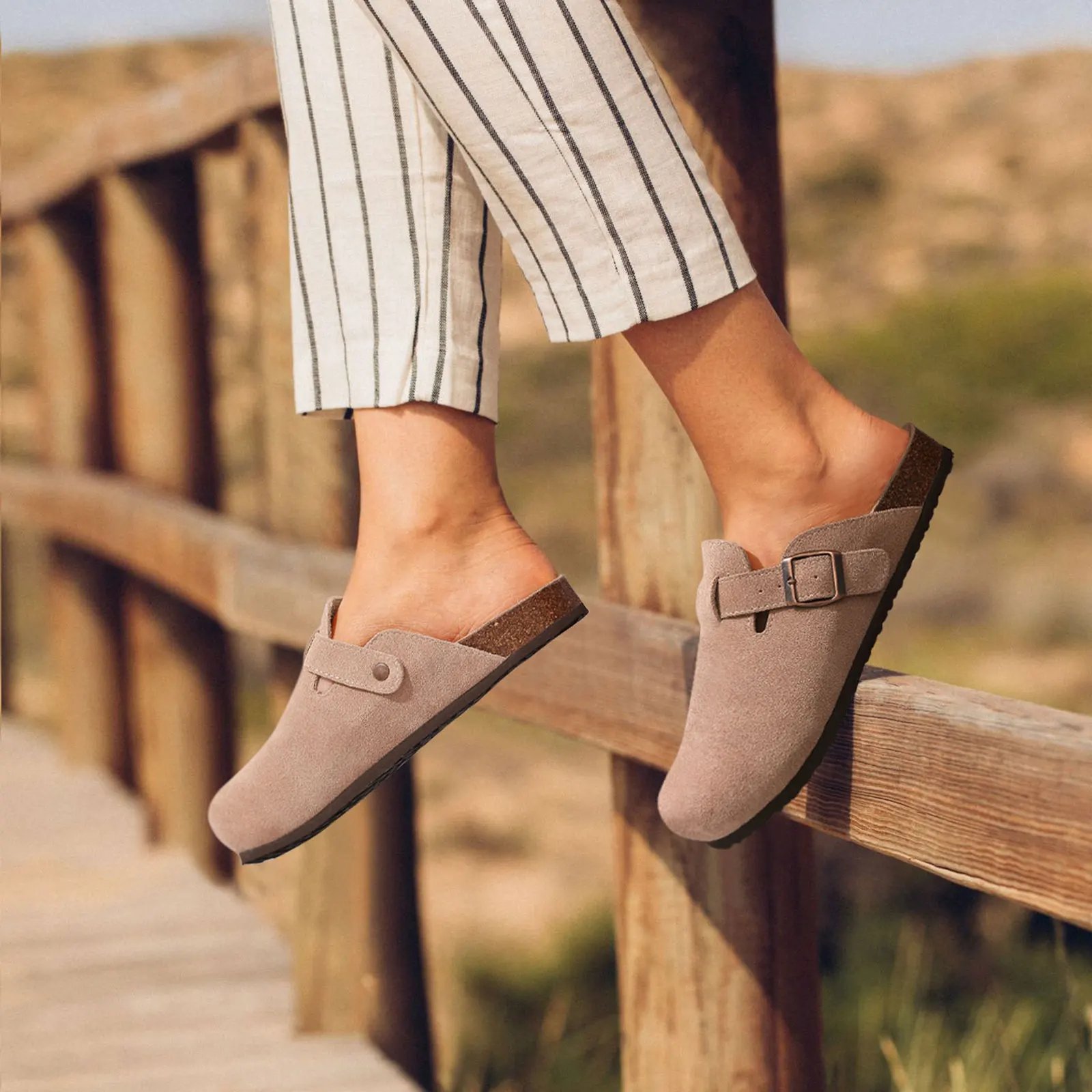 Divers Mules, claquette ou sandale en daim