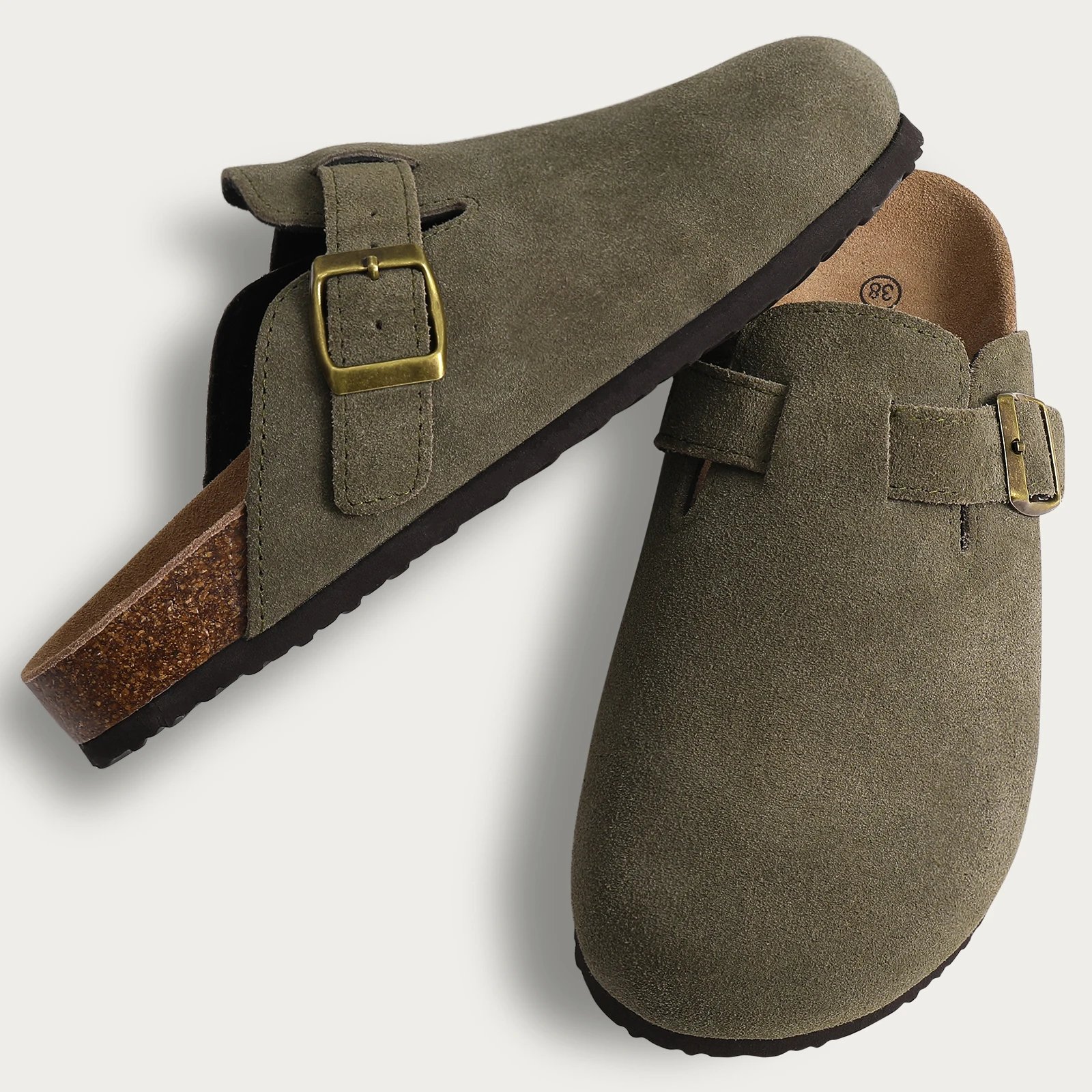 Divers Mules, claquette ou sandale en daim