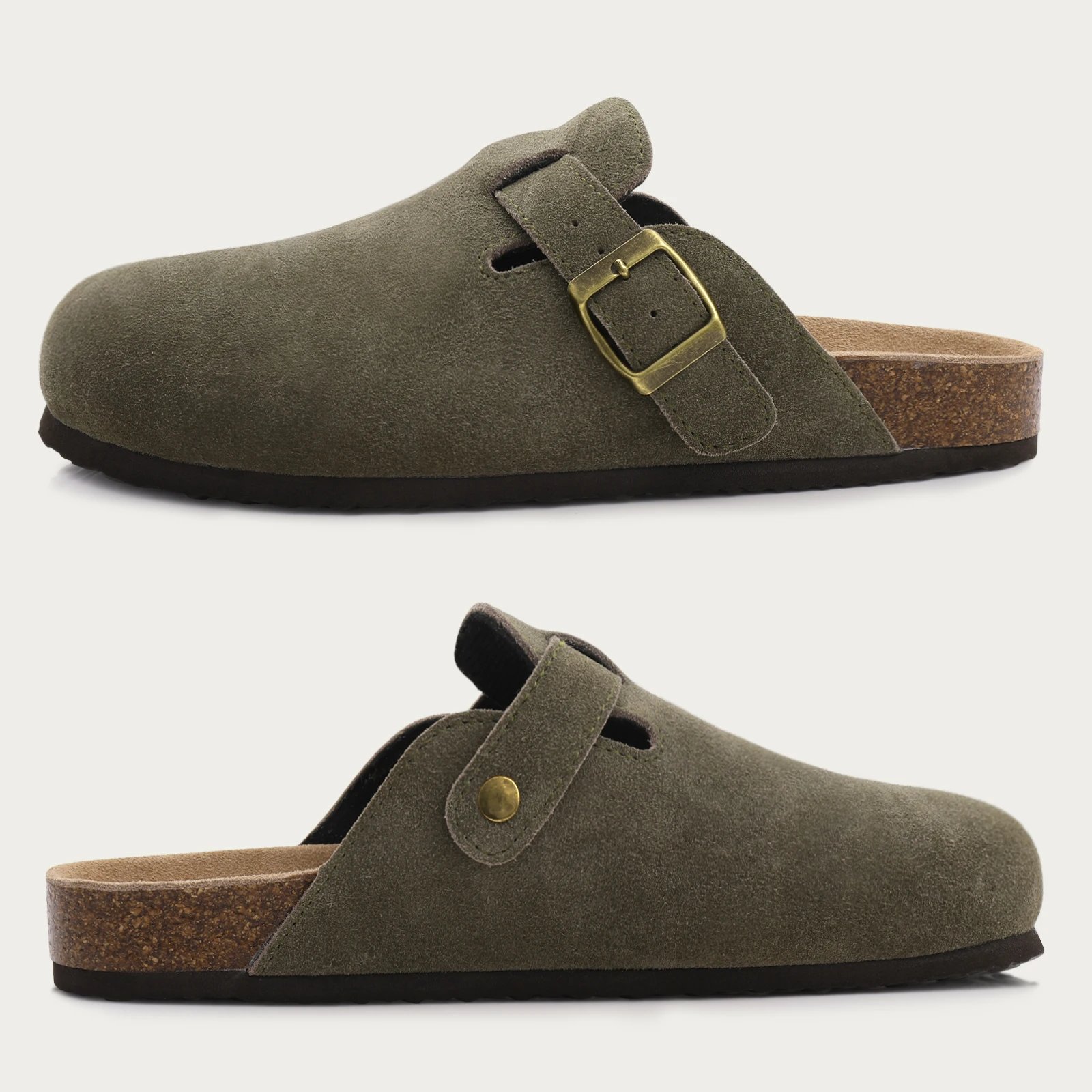 Divers Mules, claquette ou sandale en daim