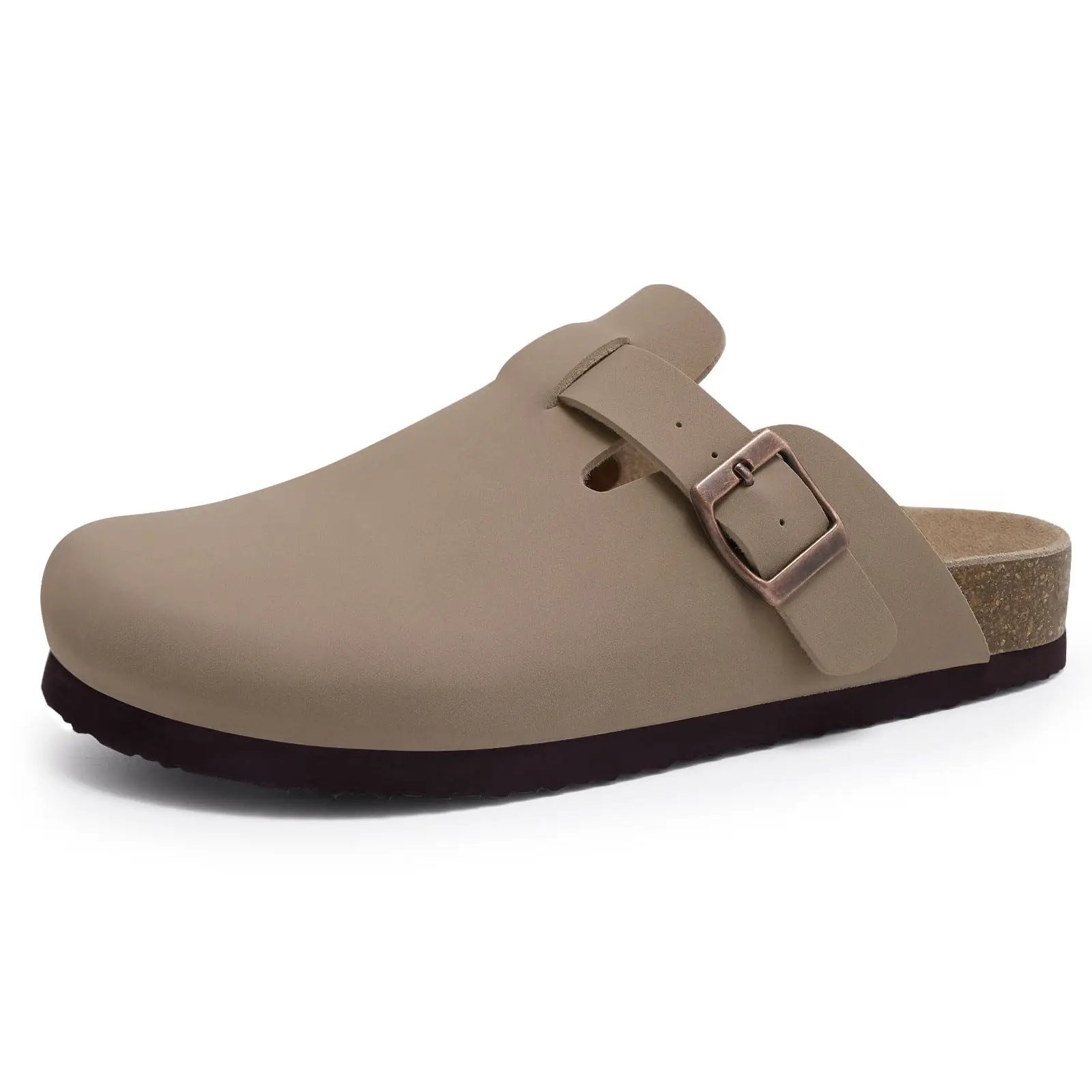 Mule beige foncé
