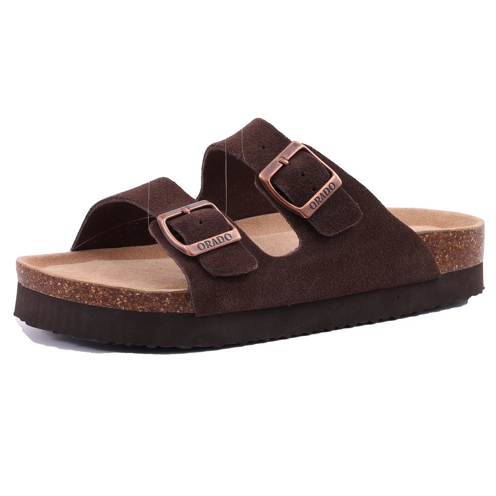Claquette marron foncé