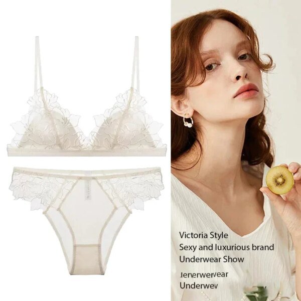 Lingerie en dentelle brodée sans armatures – Image 4